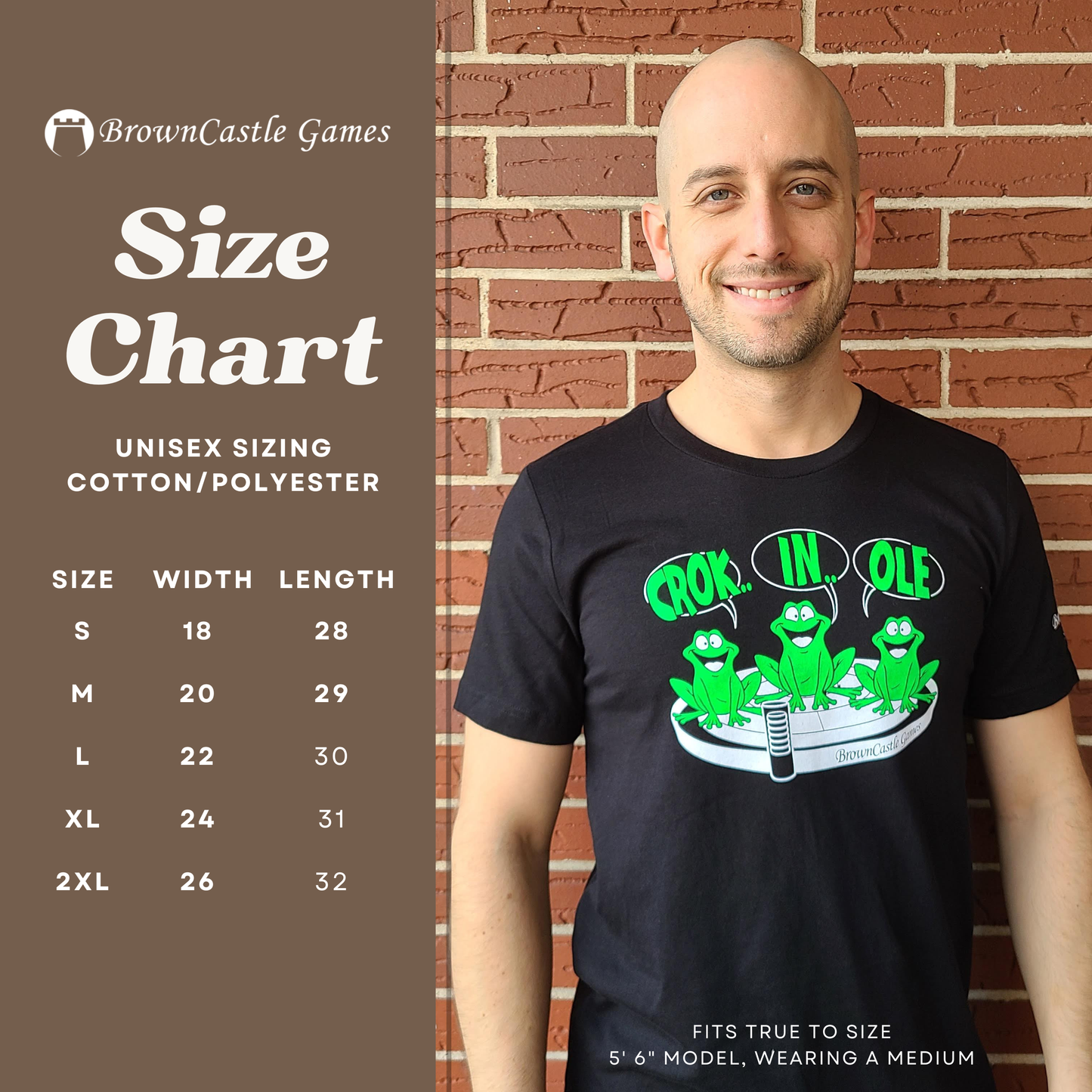Apparel - Crokinole Shirt, 'Crok'ing Frogs