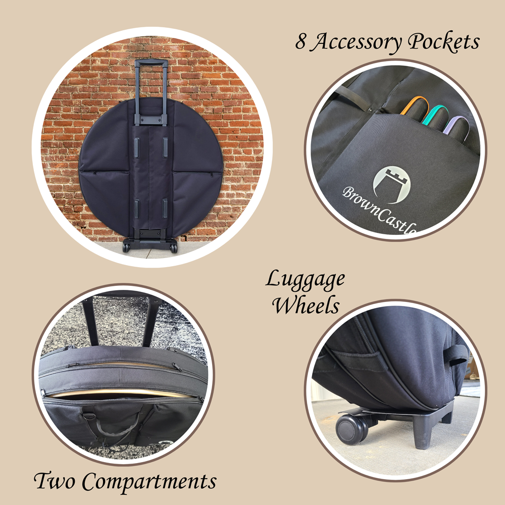 Crokinole Storage Game Bag