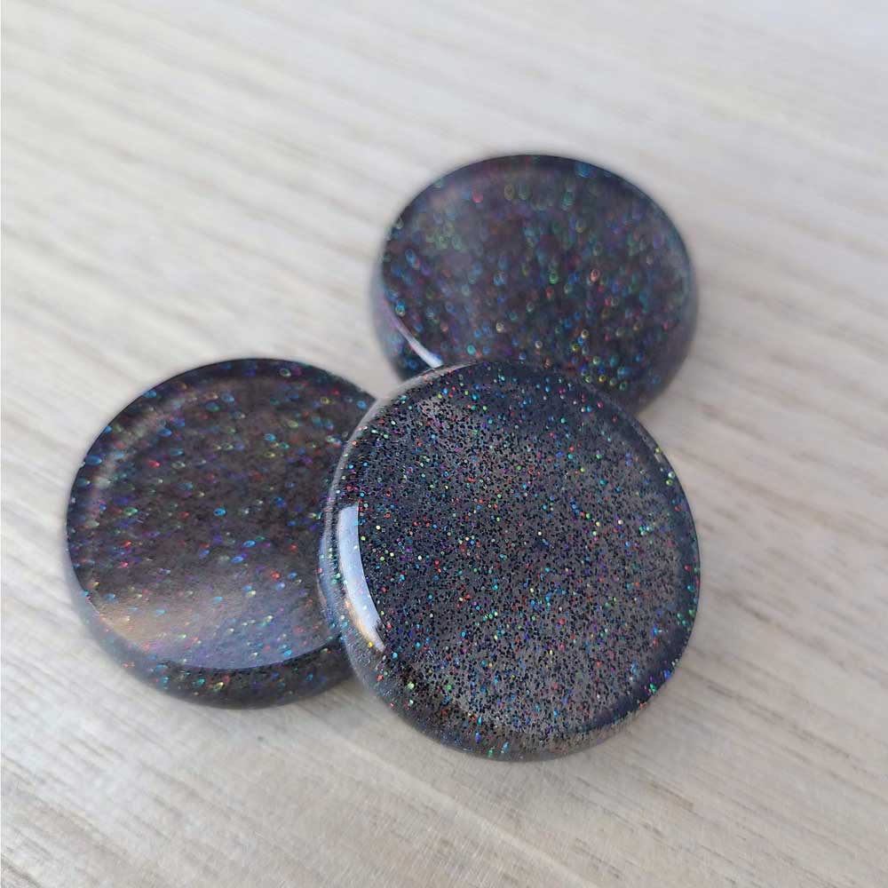 Crokinole Accessories - Resin Crokinole Discs, Black Magic