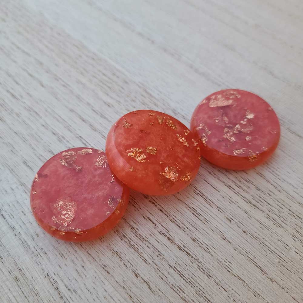 Resin Crokinole Discs, Gilded