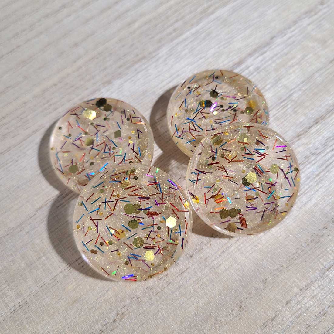 Resin Crokinole Discs, Holidaze