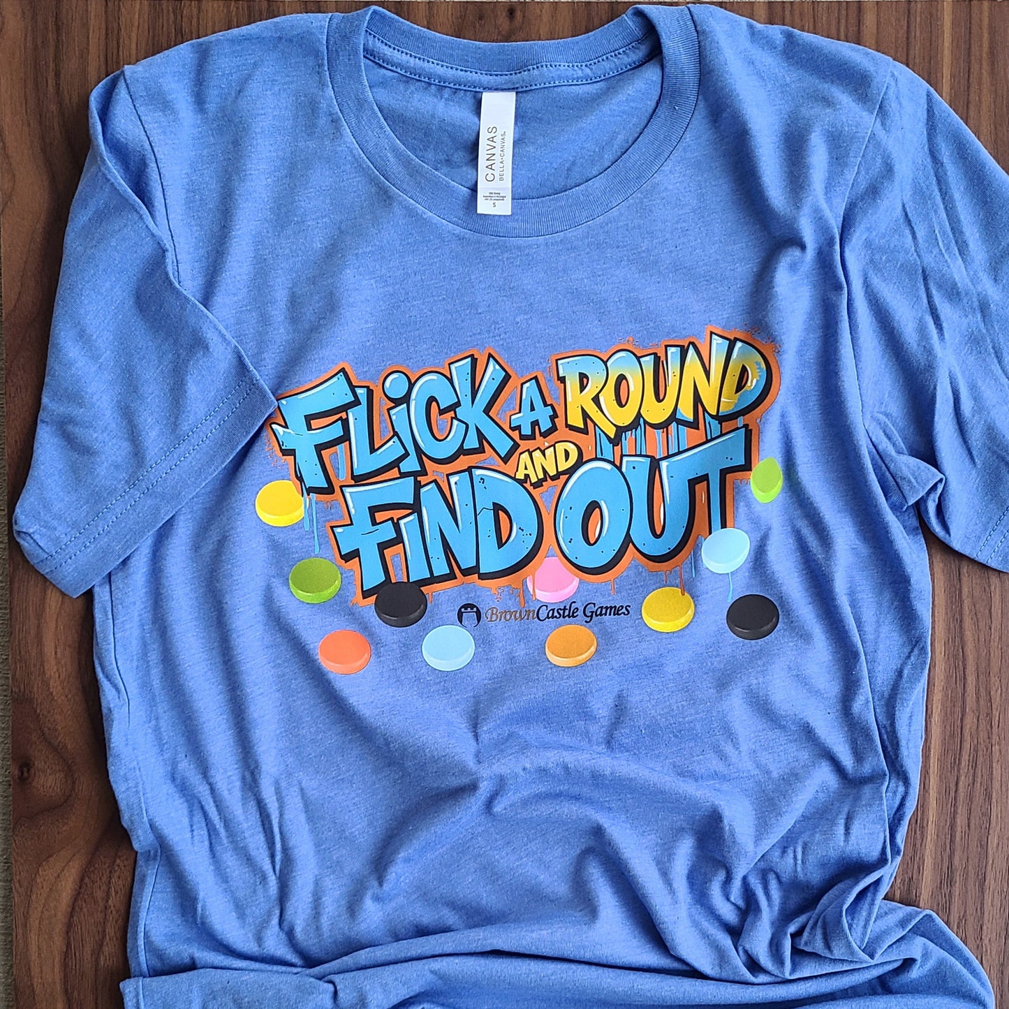 Crokinole Shirt, Flick A Round