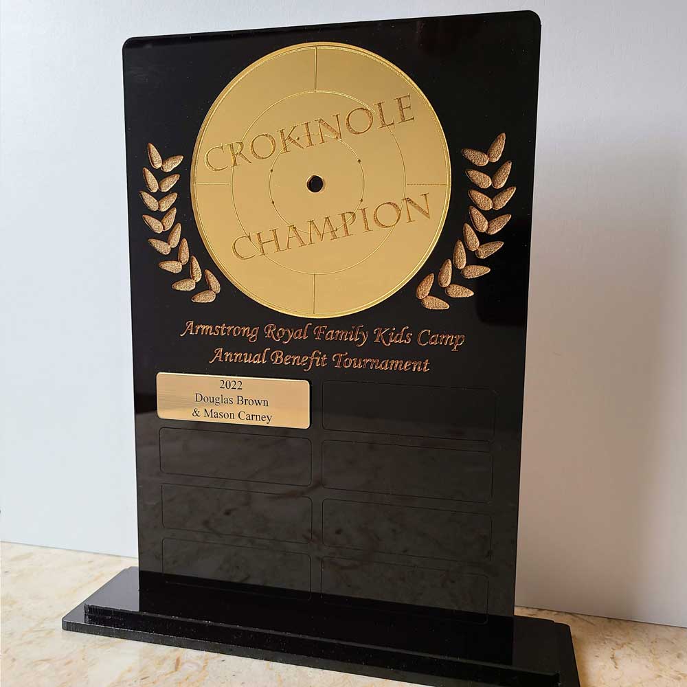 Crokinole Accessories - Crokinole Champion Trophy