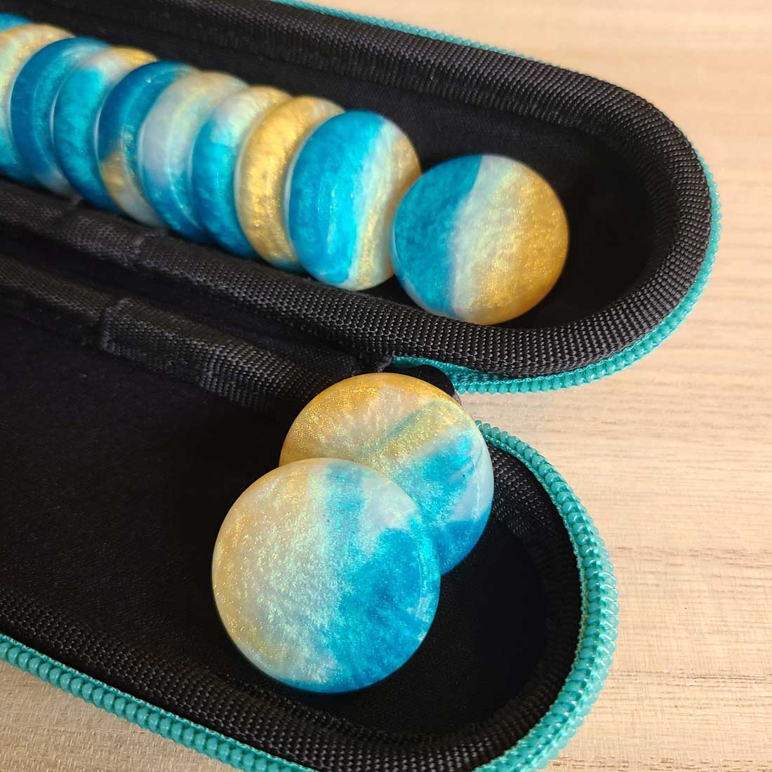 Crokinole Accessories - Resin Crokinole Discs,  Beachy