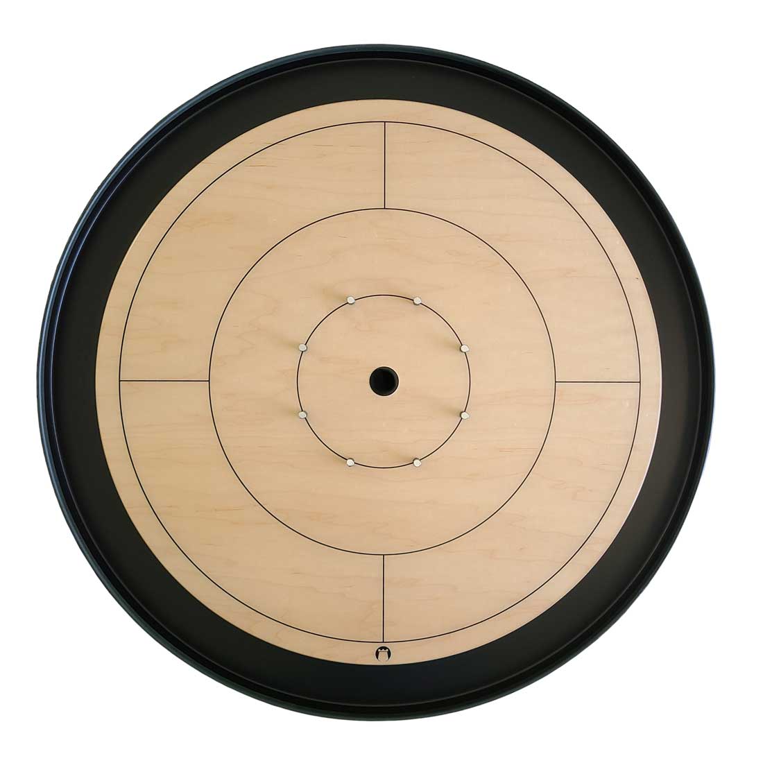 maple and black crokinole game board