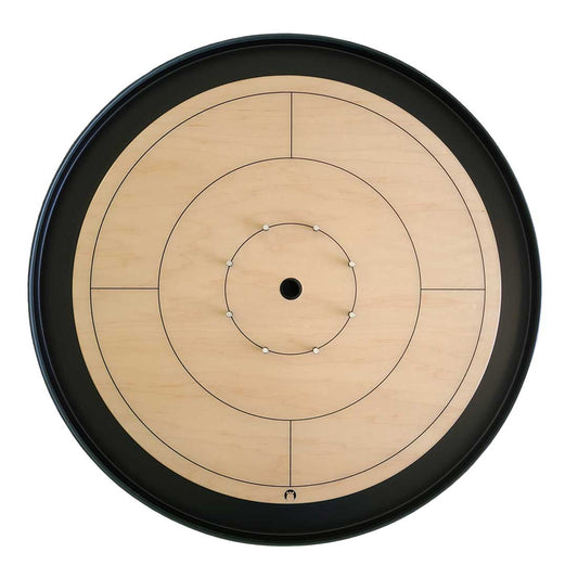 maple and black crokinole game board