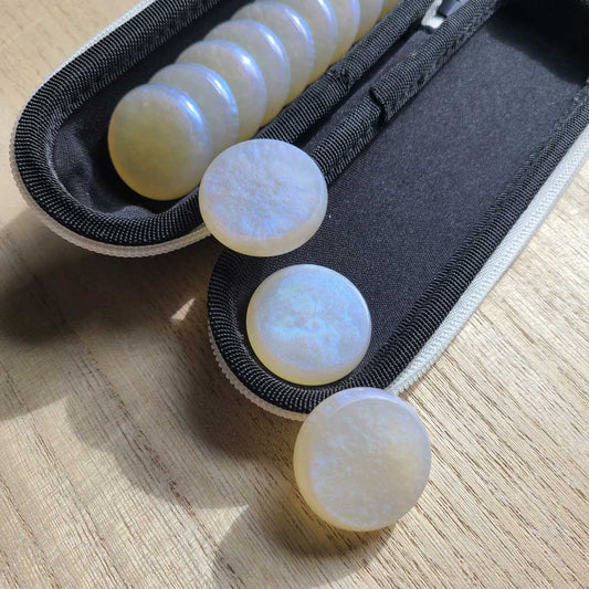 Resin Crokinole Discs, Ice