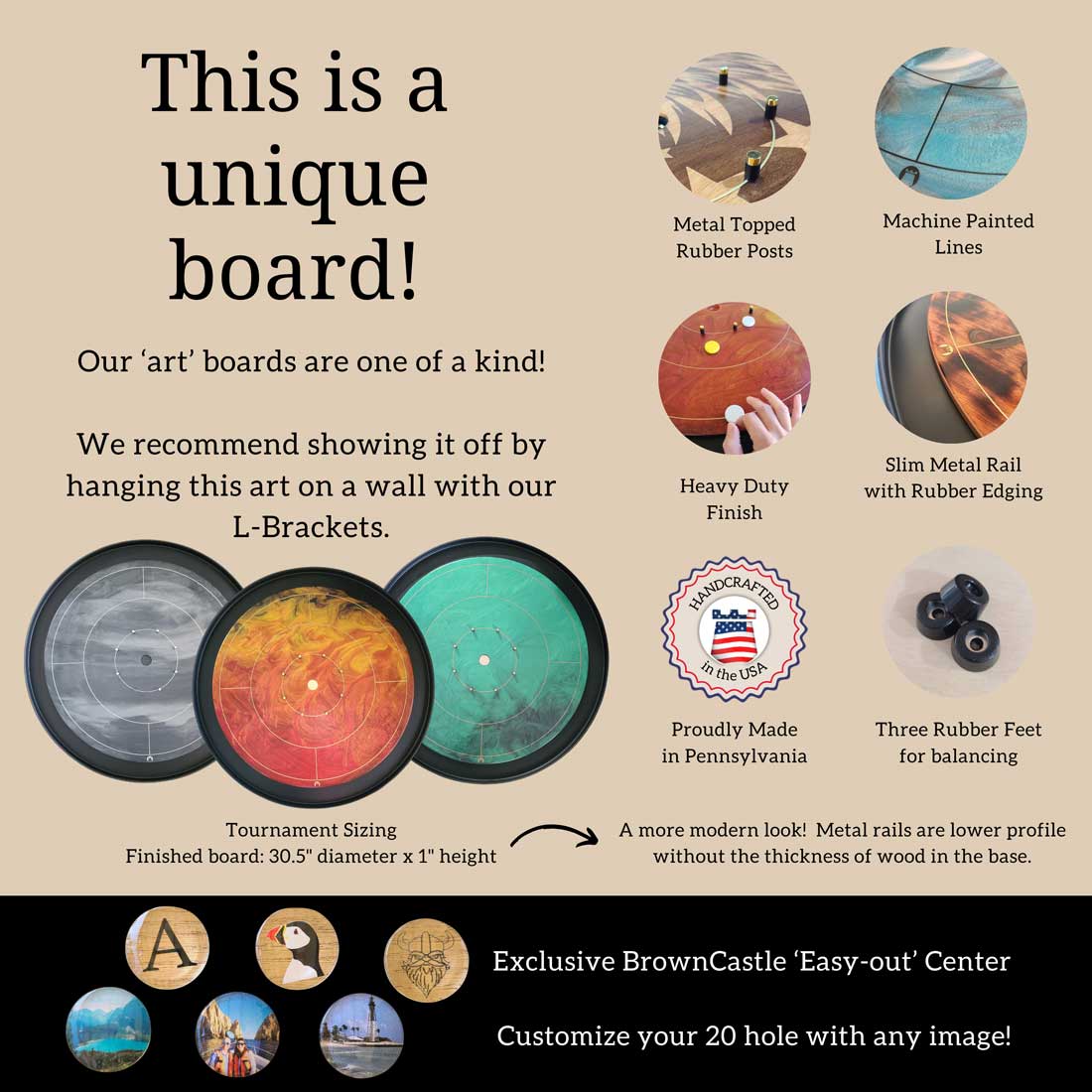 metal modern crokinole