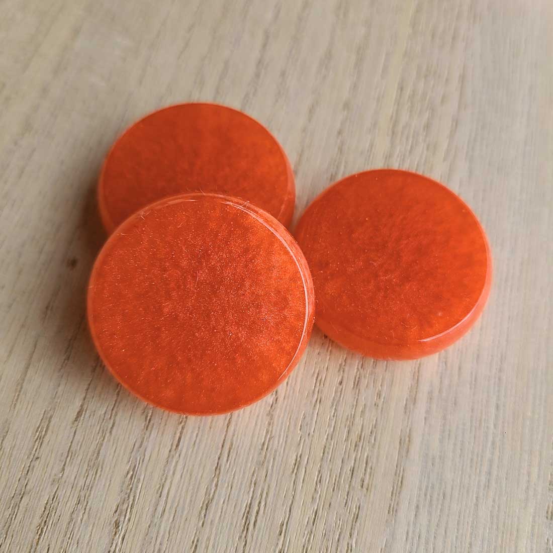 Resin Crokinole Discs, Solid Tones
