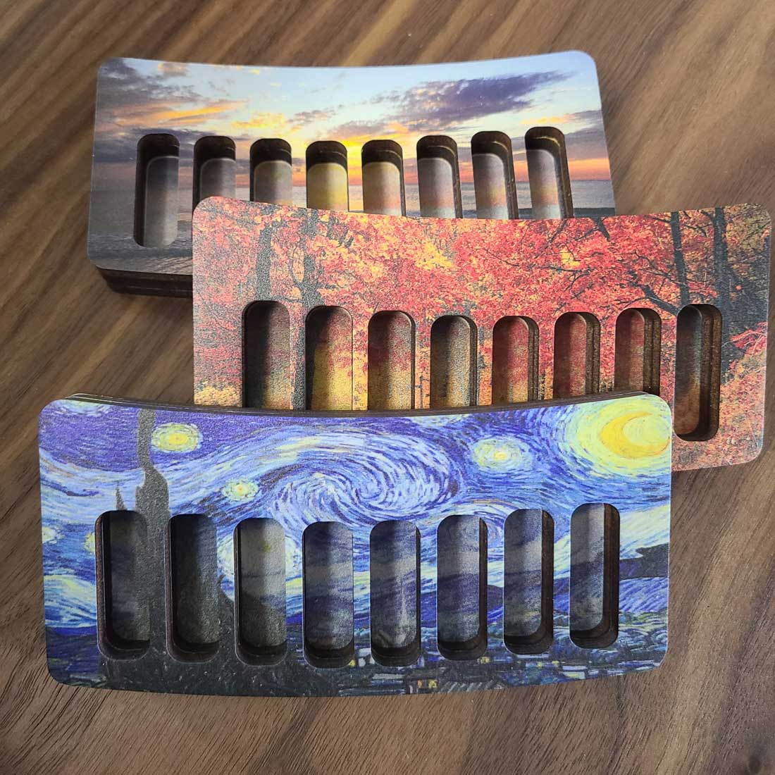 8 Disc Holder, Personalized Short Button Tray