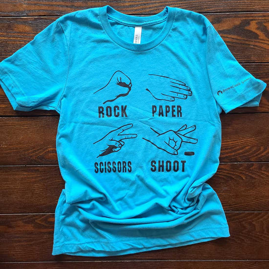 Apparel - Crokinole Shirt, Rock, Paper, Scissors, Shoot