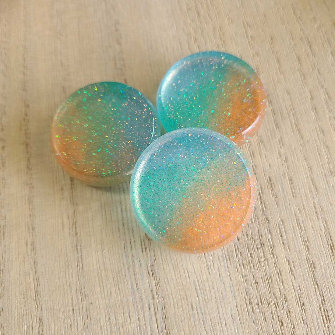 Resin Crokinole Discs, Sunshine & Summertime