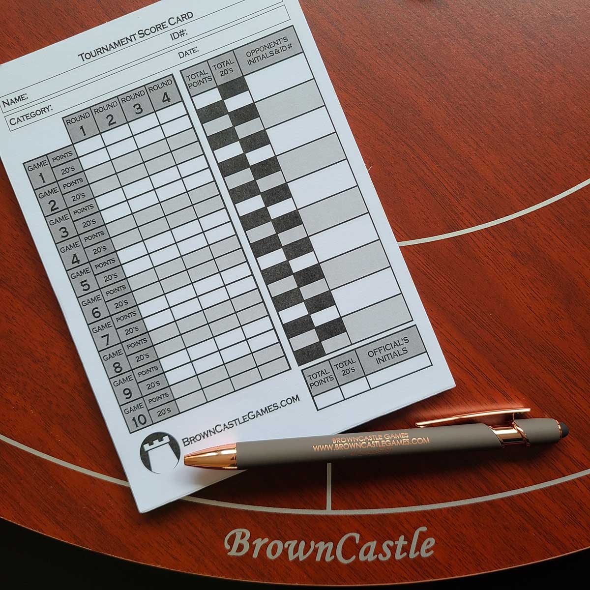 Crokinole Accessories - Crokinole Tournament Score Pad