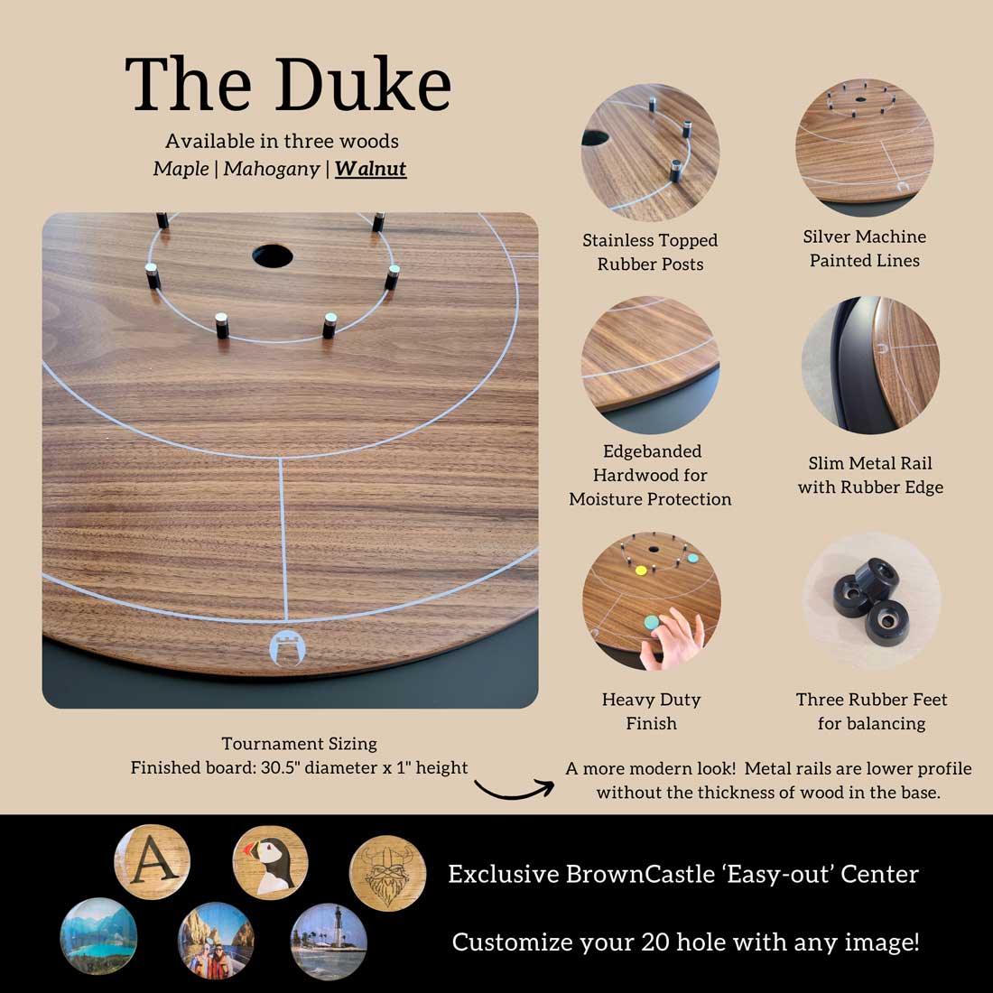 Misfit Special- The Duke - Walnut