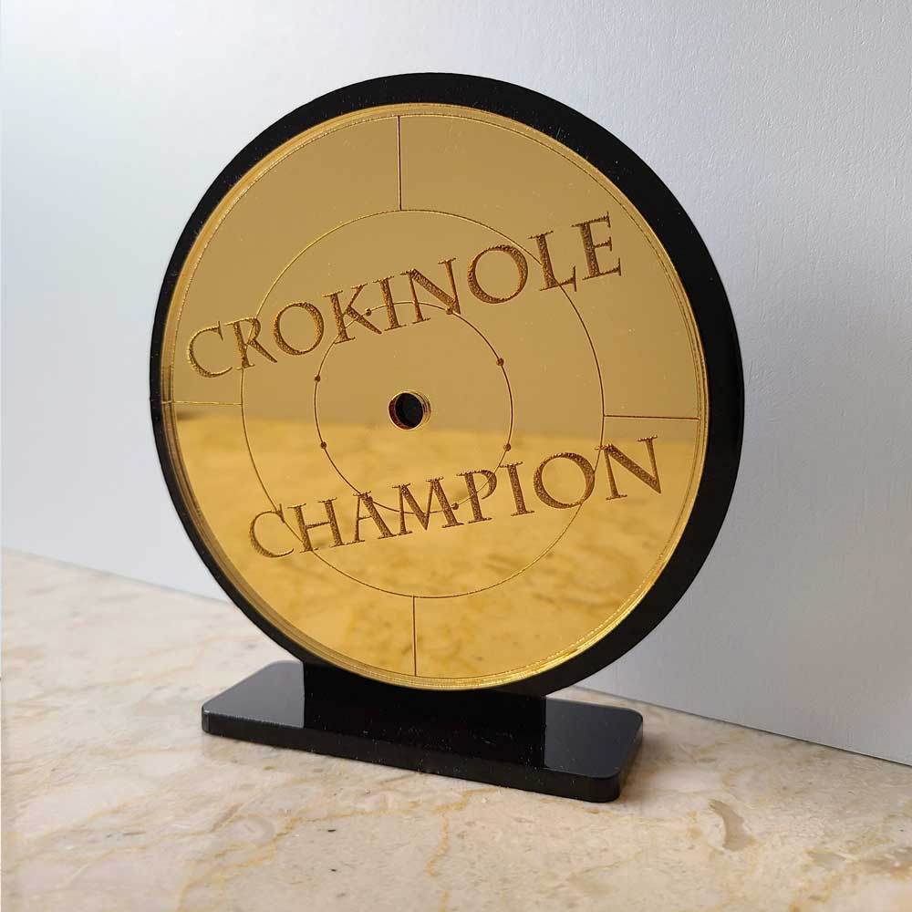 Crokinole Champion Trophy